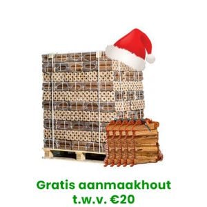 Hele pallet houtbriketten naar keuze + 5 zakken aanmaakhout gratis